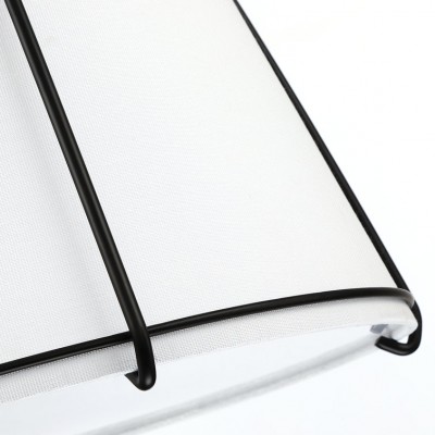 Hesperia Fabric Drum Shade Semi Flush Mount