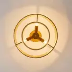 Ivon Handwoven Jute Rope Double Drum Ceiling Light