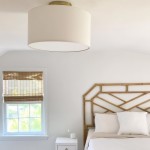 Kaethe Fabric Drum Shade Semi Flush Mount Light