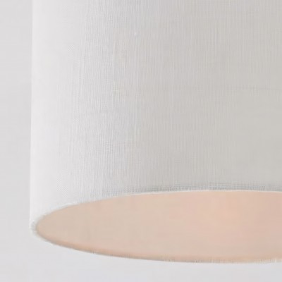Kaethe Fabric Drum Shade Semi Flush Mount Light