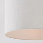 Kaethe Fabric Drum Shade Semi Flush Mount Light