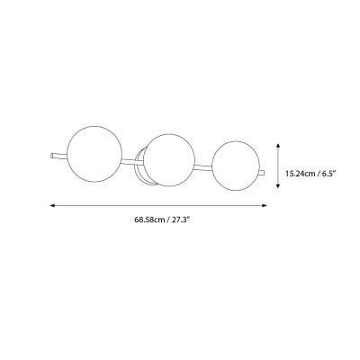 Larian White Glass Globe Bathroom Vanity Light Larian White Glass Globe Bathroom Vanity Light