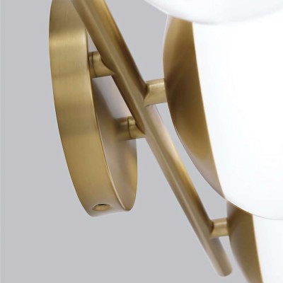 Larian White Glass Globe Bathroom Vanity Light Larian White Glass Globe Bathroom Vanity Light