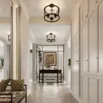 Quell Metal Drum Shade Glass Ceiling Light