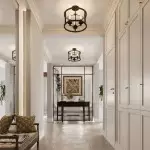 Quell Metal Drum Shade Glass Ceiling Light