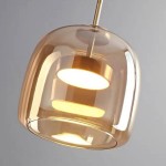 Raith Mouth Blown Glass Shade Pendant Light