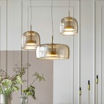 Raith Mouth Blown Glass Shade Pendant Light