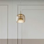 Raith Mouth Blown Glass Shade Pendant Light