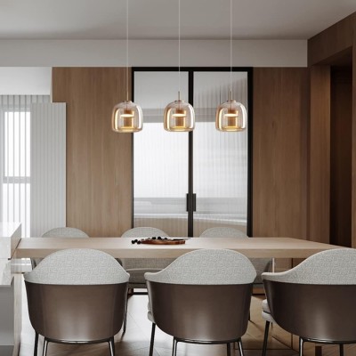 Raith Mouth Blown Glass Shade Pendant Light Raith Mouth Blown Glass Shade Pendant Light