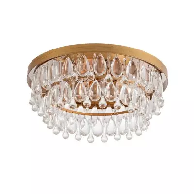 Thalassa Glass Teardrops Crystal Flush Mount Light Thalassa Glass Teardrops Crystal Flush Mount Light
