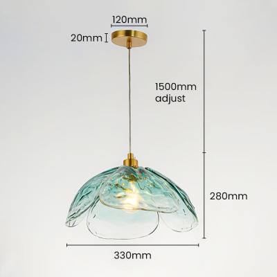 Vexen Flower Stained Glass Hanging Lamp Vexen Flower Stained Glass Hanging Lamp