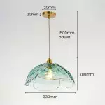 Vexen Flower Stained Glass Hanging Lamp