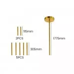 Vexen Flower Stained Glass Hanging Lamp