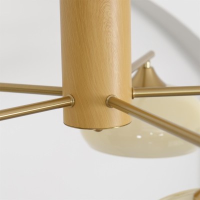 Xanthea Elliptical Persimmon Milk Glass Chandelier Xanthea Elliptical Persimmon Milk Glass Chandelier