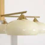 Xanthea Elliptical Persimmon Milk Glass Chandelier