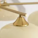 Xanthea Elliptical Persimmon Milk Glass Chandelier