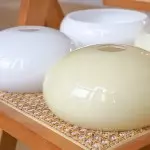 Xanthea Elliptical Persimmon Milk Glass Chandelier