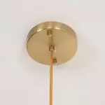 Xanthea Elliptical Persimmon Milk Glass Chandelier