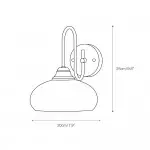 Ylvaen Bauhaus 1 Light Milk Glass Sconce