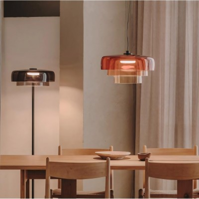 Zaire Bowl Shaped Layer Stained Glass Pendant Light Zaire Bowl Shaped Layer Stained Glass Pendant Light