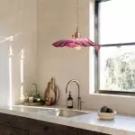 Callista Retro Lotus Creative Glass Pendant Light