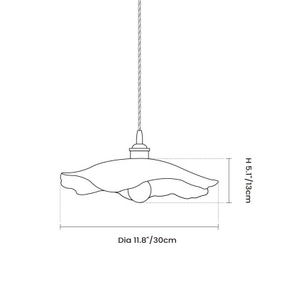 Callista Retro Lotus Creative Glass Pendant Light Callista Retro Lotus Creative Glass Pendant Light