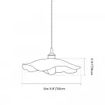 Callista Retro Lotus Creative Glass Pendant Light