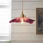 Callista Retro Lotus Creative Glass Pendant Light