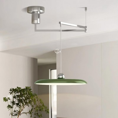 Delphin Colorful Swing Arm Flying Saucer Pendant Light Delphin Colorful Swing Arm Flying Saucer Pendant Light