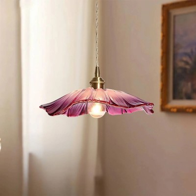 Callista Retro Lotus Creative Glass Pendant Light Callista Retro Lotus Creative Glass Pendant Light