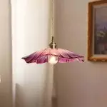 Callista Retro Lotus Creative Glass Pendant Light