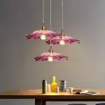 Callista Retro Lotus Creative Glass Pendant Light