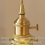 Hermin Antique Flower Ribbed Glass Pendant Light