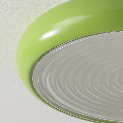 Laren Ribbed Glass Shade Led Circular Light Laren Ribbed Glass Shade Led Circular Light