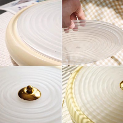 Laren Ribbed Glass Shade Led Circular Light Laren Ribbed Glass Shade Led Circular Light