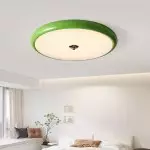 Laren Ribbed Glass Shade Led Circular Light