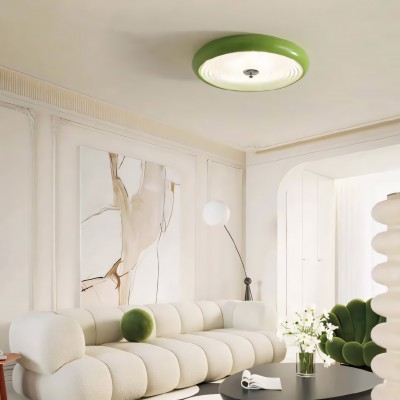 Laren Ribbed Glass Shade Led Circular Light Laren Ribbed Glass Shade Led Circular Light