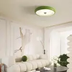 Laren Ribbed Glass Shade Led Circular Light