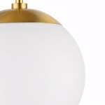 Padrigin White 1-Light Glass Globe Ceiling Light Padrigin White 1-Light Glass Globe Ceiling Light