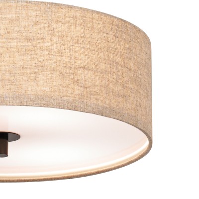 Raithe Cream Fabric Frum Shade Pendant Light Raithe Cream Fabric Frum Shade Pendant Light