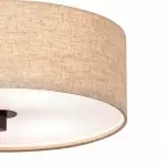 Raithe Cream Fabric Frum Shade Pendant Light Raithe Cream Fabric Frum Shade Pendant Light