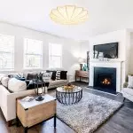 Savionne White Silk Seashell Flush Mount Light Savionne White Silk Seashell Flush Mount Light