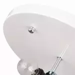 Savionne White Silk Seashell Flush Mount Light Savionne White Silk Seashell Flush Mount Light