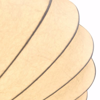 Savionne White Silk Seashell Flush Mount Light