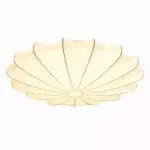 Savionne White Silk Seashell Flush Mount Light Savionne White Silk Seashell Flush Mount Light
