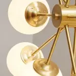 Thalassia Two-Tier Brass Opal Globe Chandelier Thalassia Two-Tier Brass Opal Globe Chandelier
