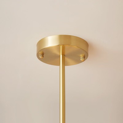 Thalassia Two-Tier Brass Opal Globe Chandelier Thalassia Two-Tier Brass Opal Globe Chandelier