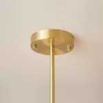 Thalassia Two-Tier Brass Opal Globe Chandelier Thalassia Two-Tier Brass Opal Globe Chandelier