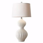 Biarne Ribbed Base Led Glass Lamp