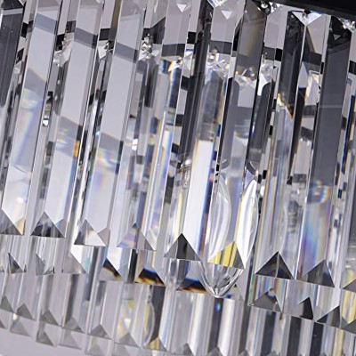 Braxion Modern Crystal Raindrop Round Chandelier Braxion Modern Crystal Raindrop Round Chandelier